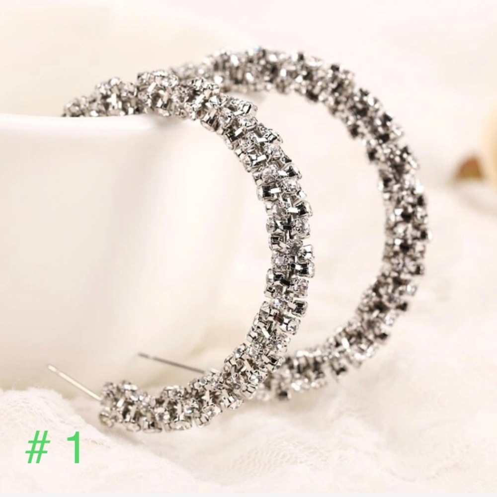 FINAL SALE ❗️ Sparkling Hoop Earrings